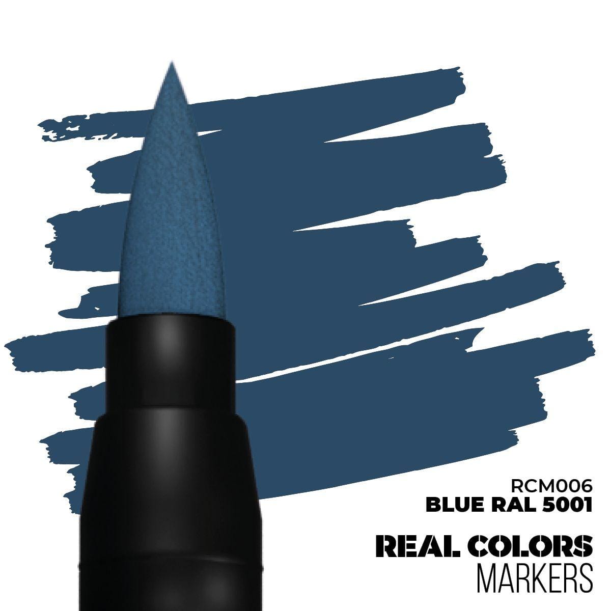 Dynamic blue brush marker showcasing vibrant color for creative artistry and versatile applications.