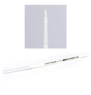 Sleek white detail pencil featuring a sharp tip for precision in artistic creations.