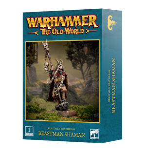 Beastman Shaman miniature from Warhammer: The Old World, perfect for collectors and gamers.