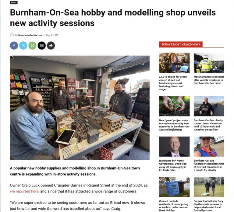 crusader games article