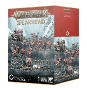 Warhammer Age of Sigmar Scragglutt Spearhead Set with 31 dynamic Chaos miniatures.