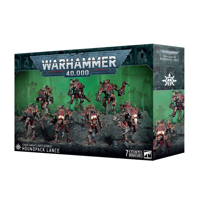 Roundpack Lance Army Box for Warhammer 40,000 featuring detailed miniatures and dark, immersive artwork.